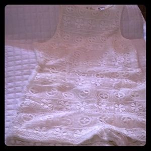 Cream Lace Romper
